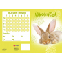 Ditipo Task Notebook Lying Rabbit A6 Notebook