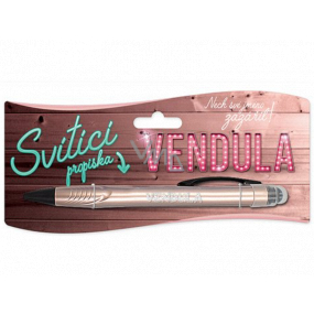 Nekupto Glowing pen with the name Vendula, touch tool controller 15 cm