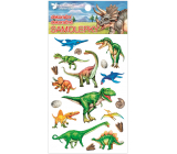 Plastic stickers Dinosaurs 10.5 x 19 cm
