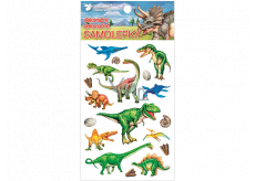 Plastic stickers Dinosaurs 10.5 x 19 cm