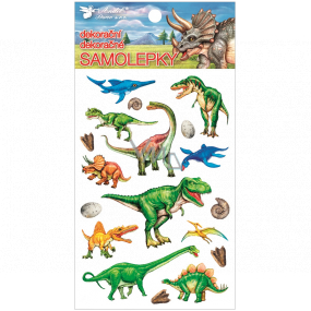 Plastic stickers Dinosaurs 10.5 x 19 cm