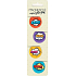 Albi Magnetic Mini Bookmarks Comics Diameter 3 cm 4 Pieces