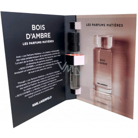 Karl Lagerfeld Bois d´Ambre eau de toilette for men 1.2 ml with spray, vial