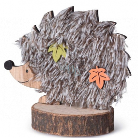 Emocio Decoration Hedgehog wooden natural, brown 130 x 110 mm