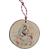 Bohemia Gifts Handmade wooden Christmas ornament Virgin Mary with Baby Jesus 6 cm