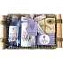 Raphael Rosalee Lavender shower gel 150 ml + body lotion 150 ml + toilet soap 100 g + massage washcloth + washcloth, cosmetic set
