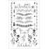 Tattoo decals Love/Angel black 13 x 8,5 cm