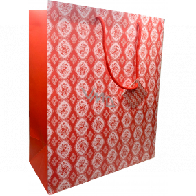 Nekupto Gift paper bag 32,5 x 26 x 13 cm Roses and ornaments