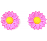 Plastic Nova Daisy hair elastic band pink 2 pieces