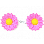 Plastic Nova Daisy hair elastic band pink 2 pieces