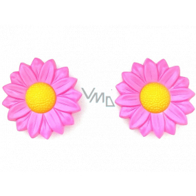 Plastic Nova Daisy hair elastic band pink 2 pieces