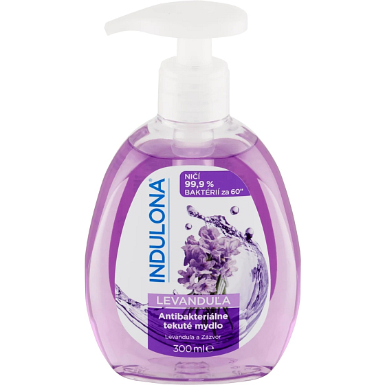 Indulona Lavender antibacterial liquid soap dispenser 300 ml