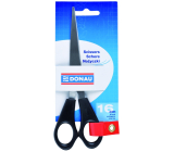 Donau Office scissors symmetrical black 16 cm