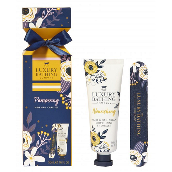 Grace Cole Poppy & Pomelo hand and nail cream 50 ml + nail file, cosmetic set for women