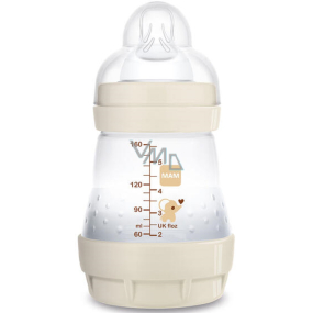 Mam Anti-Colic feeding bottle, silicone soft teat 0+ months White 160 ml