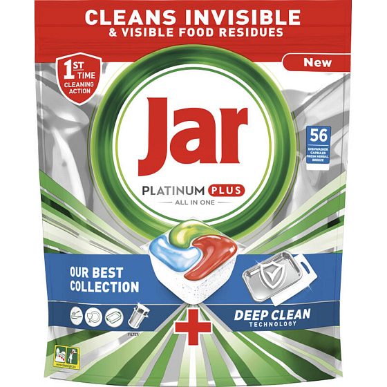 Jar Platinum Plus Deep Clean Dishwasher Capsules 56 pieces