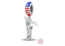 Sterling silver 925 USA - Statue of Liberty, travel bracelet pendant