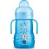 Mam Trainer bottle for easy transition from breastfeeding or bottle to cup 4+ months Blue 220 ml