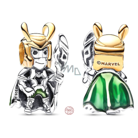 Sterling silver 925 Marvel The Avengers, Loki, bracelet bead