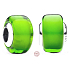 Charm Sterling silver 925 Green Murano glass bead on bracelet symbol