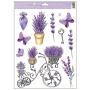 Window film lavender with glitters 30 x 42 cm, various motifs
