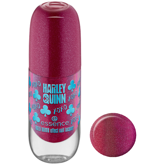 Essence Harley Quinn Holo bomb nail polish 8 ml