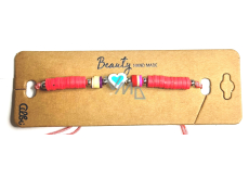 Albi Blue Heart Bracelet Red, Adjustable Size 1 Piece