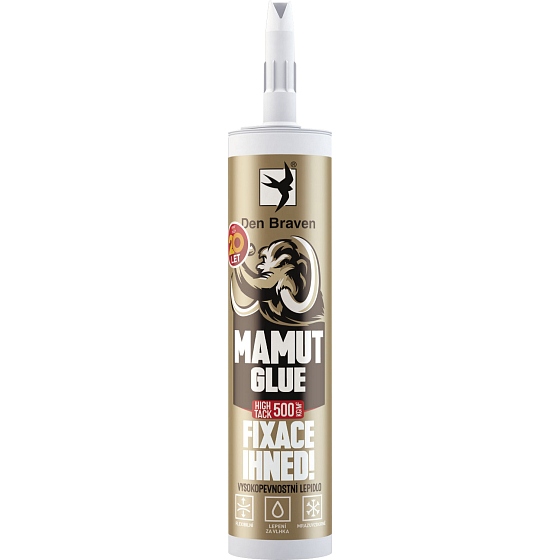 Den Braven Mamut Glue High Tack universal mounting adhesive, black, 290 ml