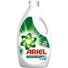 Ariel Mountain Spring Liquid Wash Gel For Clean And Fragrant Spill Free 50 doses of 2.75 liters