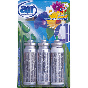 Air Menline Rain of Island air freshener refill 3× 15 ml