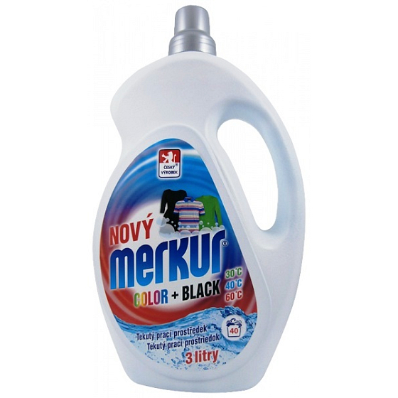 Merkur Color + Black gel for black and colored laundry 40 doses 3L