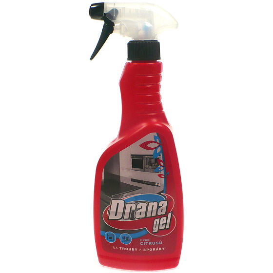 Drana gel for ovens and stoves with citrus aroma 500 ml sprayer