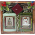 Bohemia Gifts Merry Christmas Olive shower gel 300 ml + bath 300 ml + candle, cosmetic set