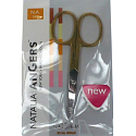 Natalia Angers Manicure scissors curved gold plated 504