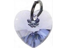 Swarovski Elements heart pendant light purple 10 mm 1 piece