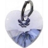 Swarovski Elements heart pendant light purple 10 mm 1 piece
