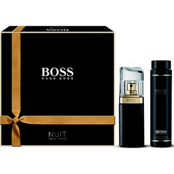 Hugo Boss Nuit pour Femme perfumed water 75 ml + body lotion 200 ml, gift set