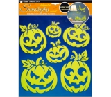 Pumpkin wall stickers glowing in the dark 38 x 30 cm