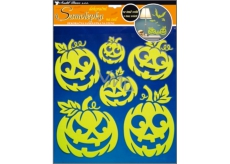 Pumpkin wall stickers glowing in the dark 38 x 30 cm