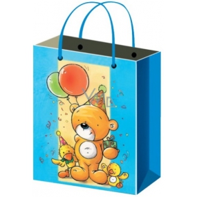 Angel Gift paper bag 23 x 18 x 10 cm teddy bear with balloons