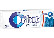 Wrigleys Orbit Sweet Mint sugar-free gum dragees 10 pieces 14 g