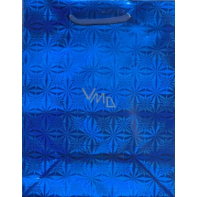 Nekupto Gift paper bag hologram standard Blue L THL 050 40