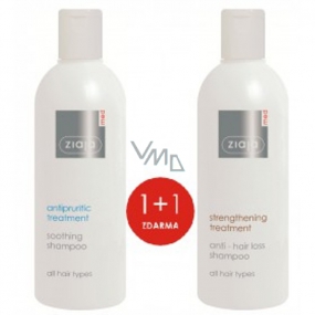 Ziaja Med Anti-hair loss shampoo for hair 300 ml + soothing anti-itching shampoo 300 ml, duopack