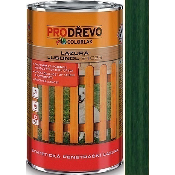 Colorlak Lazura Lusonol S1023 synthetic penetration glaze Green fir 2.5 l