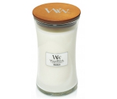 WoodWick Magnolia - Magnolia scented candle with wooden wick and glass lid large 609.5 g