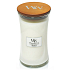 WoodWick Magnolia - Magnolia scented candle with wooden wick and glass lid large 609.5 g