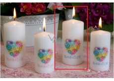 Lima With Dedication Grandma Candle With Cylinder Cylinder 60 x 120 mm 1 Piece