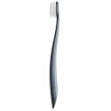 The Natural Family Co. Soft Bio toothbrush Black and gray made of corn starch 2 pieces