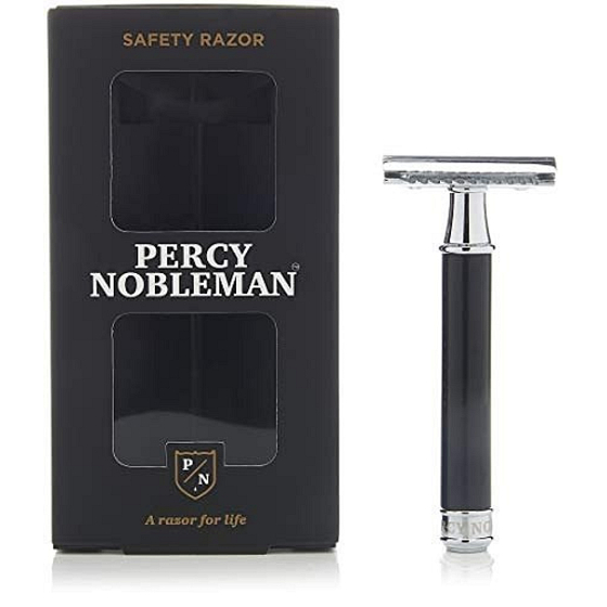 Percy Nobleman Manual shaver + double-edged razors 10 pieces