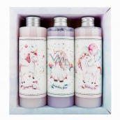 Bohemia Gifts Unicorn XL shower gel 250 ml + hair shampoo 250 ml + bath foam 250 ml, for children cosmetic set